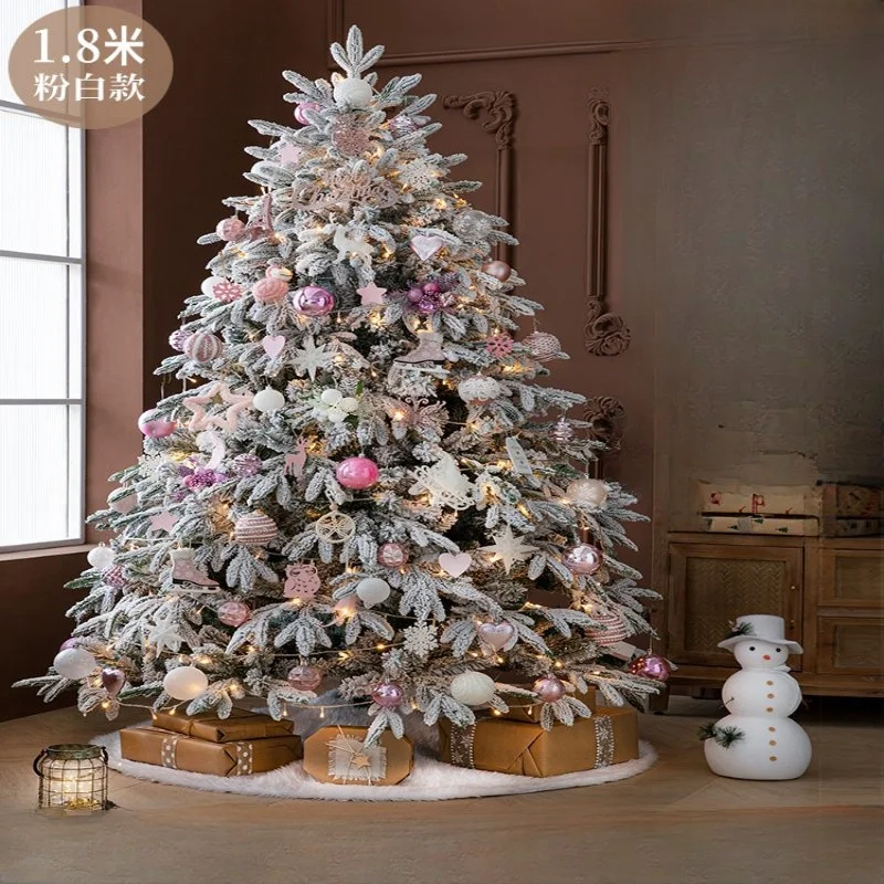 Premium Mixed Artificial Christmas Tree Flocked Kerstbomen with Snow for Home Use