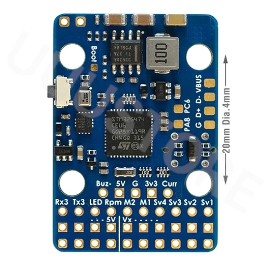 MATEK G474-HELI Balance Flybarless Controller 2-6S LIPO for RC Helicopter