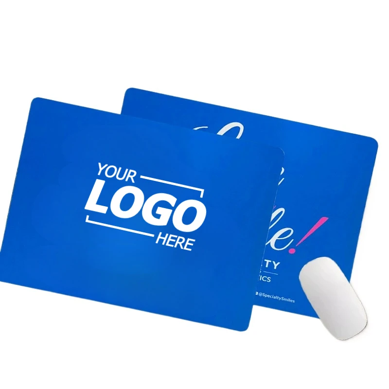 Custom Dark Blue Small Mouse Pad 6x8 Inches - Non-Slip Waterproof Mat for Wireless Mouse, Home & Travel