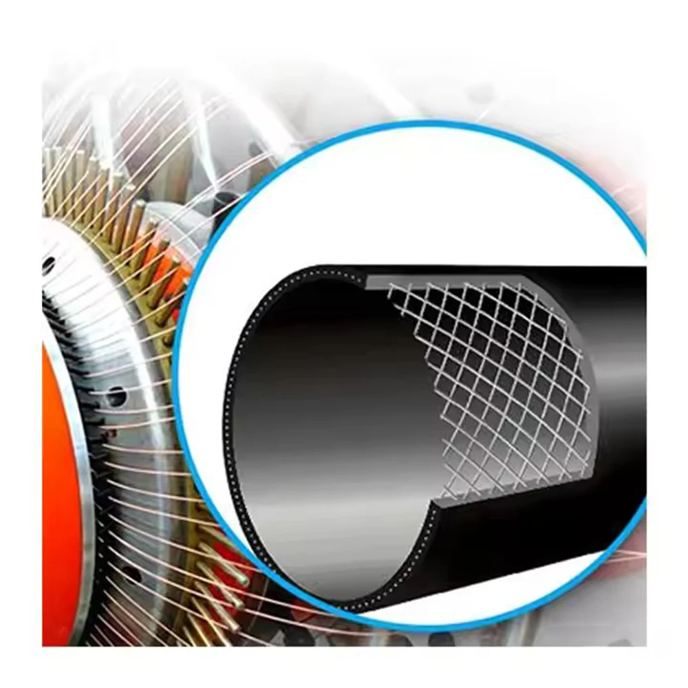 Oem Odm Pipe With Steel Belt Reinforced HDPE Spiral Pipe For Drange Customized Color Size