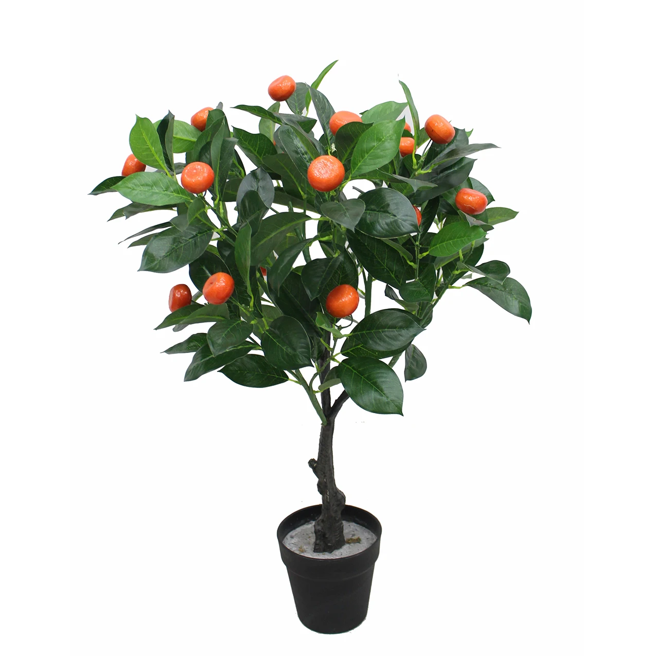 Small artificial orange tree plants for home decoration faux fruit tree bonsai for shopping mall supermarket sale