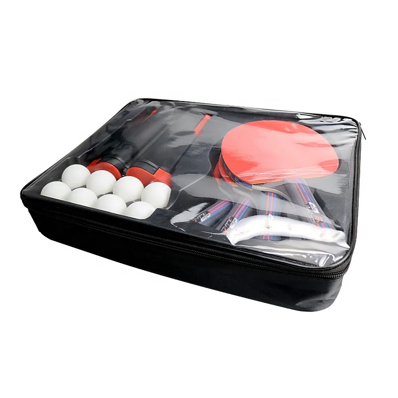 
Long Handle Table Tennis Racket Set With 8 ABS Balls 