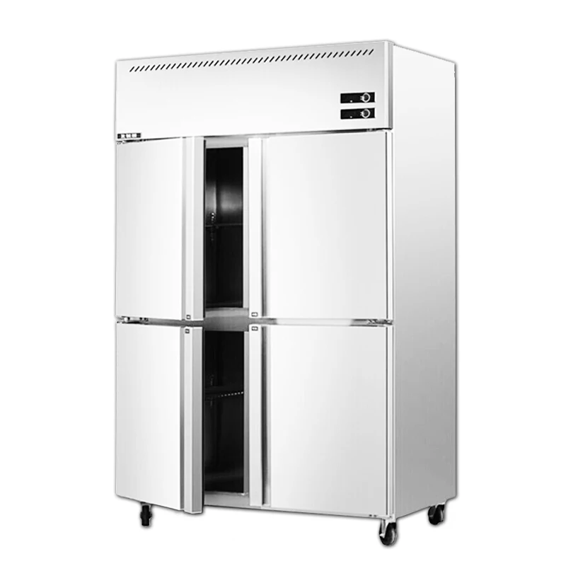Restaurant Kitchen 4 Door 6 Door Commercial Upright Freezer Commercial Good Quality Stainless Steel Refrigerator