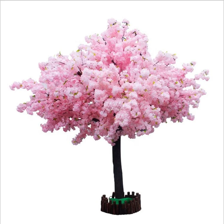 FC8102 Large Silk Outdoor Plastic Artificial Cherry Blossom Tree silk Flower Tree