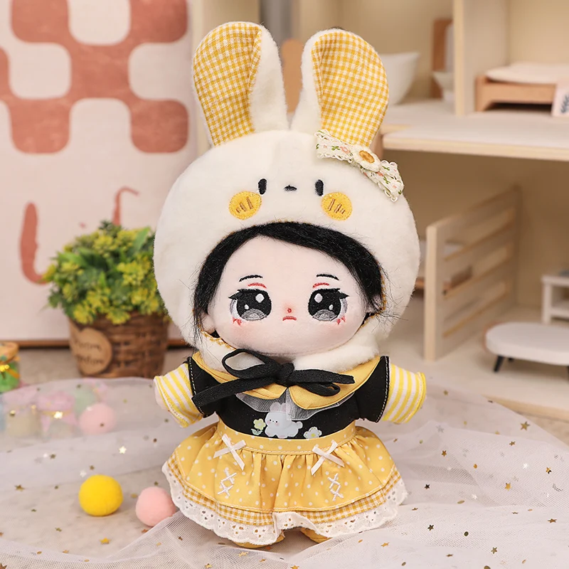 Factory Made Plushie Stuffed Doll Kpop Korean Idol Doll and Japanese Style Cartoon Clothes Custom Plush