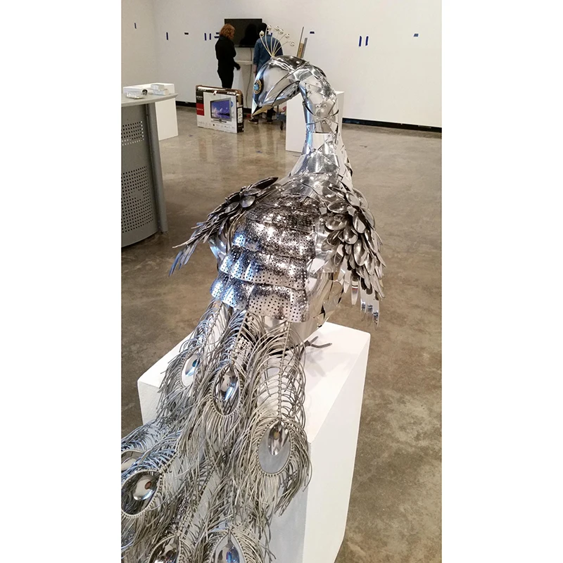 garden park decorative large metal peacock garden statues for sale