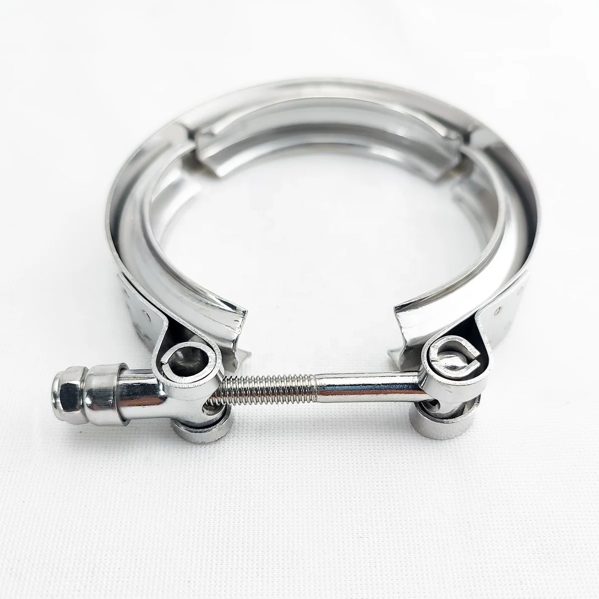 304 316 Stainless Steel V Band Hose Clamps with Flange Turbo Coupling V Band Clamps for Petrol Engine Exhaust Pipe Joints
