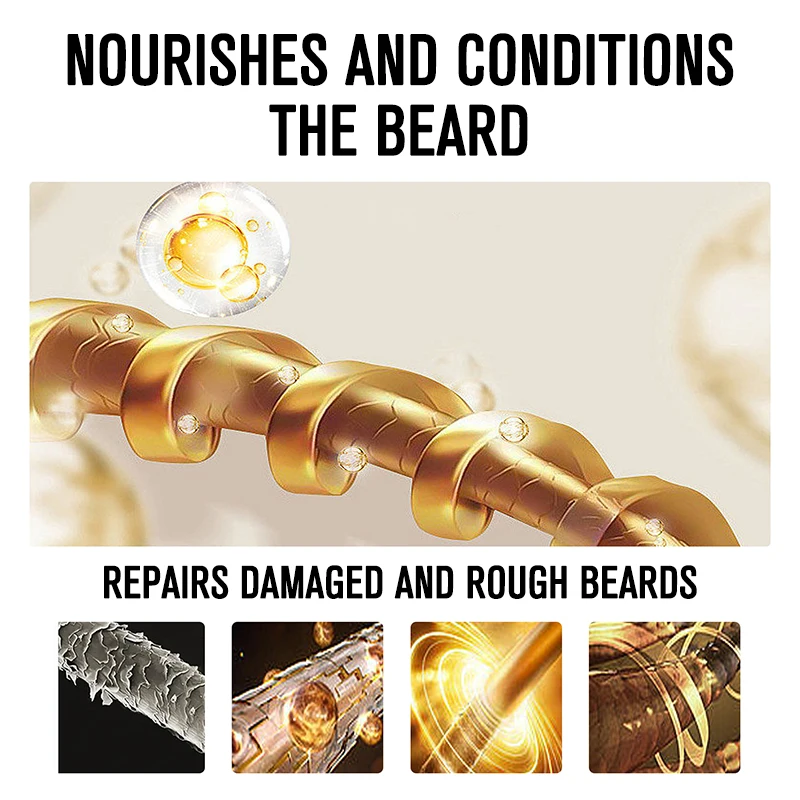 Beard Growth Oil Beard Balm Sulfate-free Refreshing & Softening and Beeswax & Coconut oil Beard Balm Gel White Label