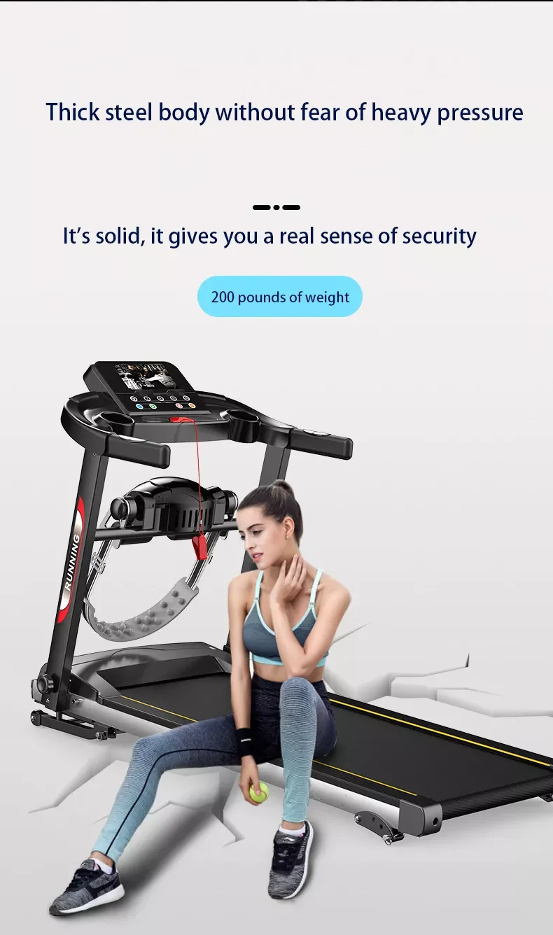 Fitness gym equipment home fitness electric treadmill with spare parts