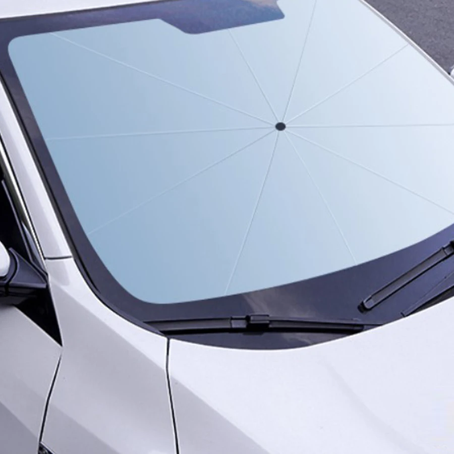 Multifunction Front Window Windshield Sun UV Protection Sunshade Umbrella Cover Protector With Emergency Hammer For Car SUV