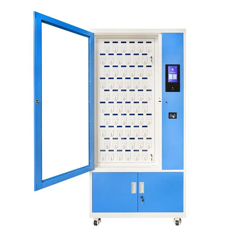 100 slots RFID smart car key cabinet fingerprint recognition system key locker