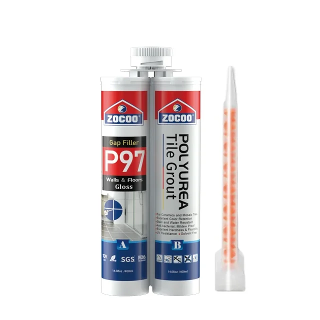 Zocoo Polyurea  400ml Factory two component liquid Polyaspartic Polyurea bathroom ceramic tile grout sealant for pool tile