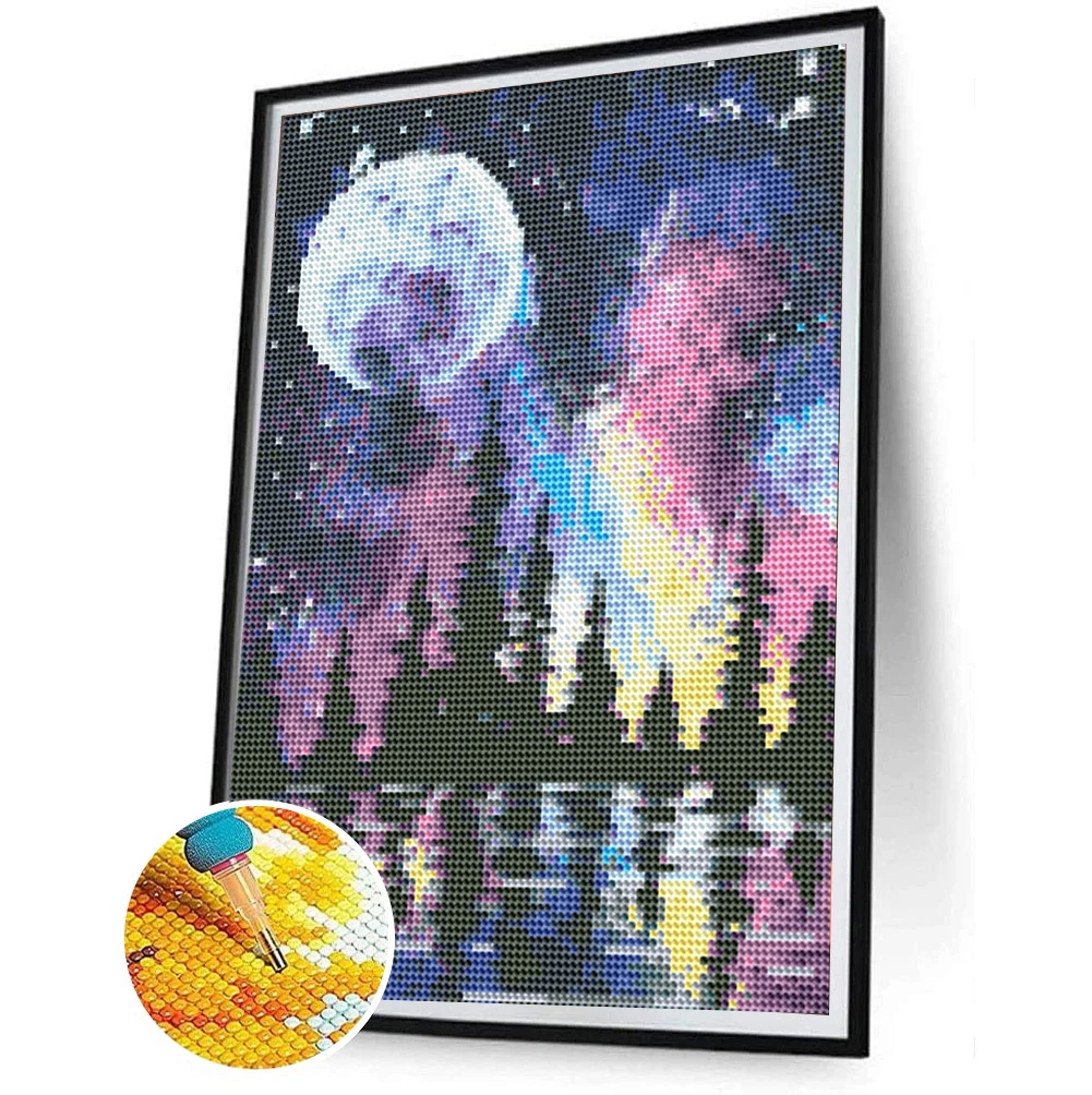 5d diamond painting kit round full diamond acrylic embroidery cross stitch home DIY home wall decoration mosaic painting