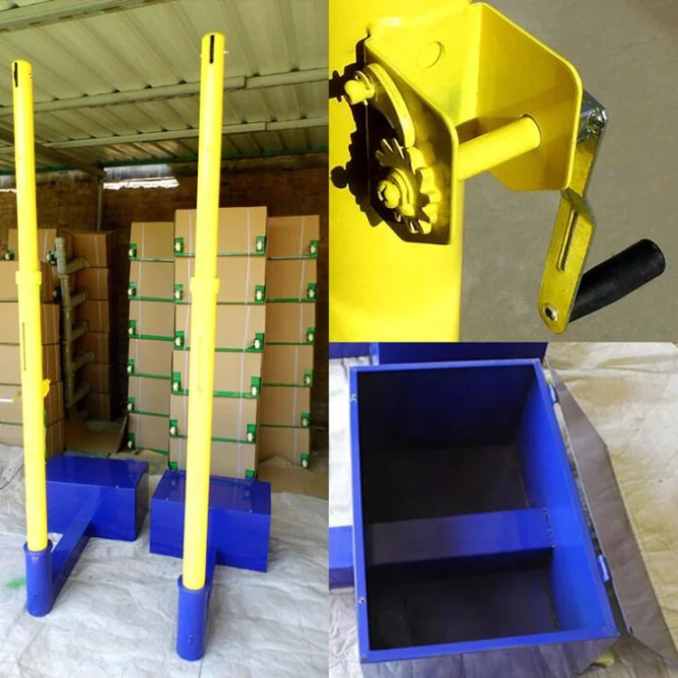 Регулируемая по высоте портативная подвижная подставка для сетки для волейбола/стойка/столб