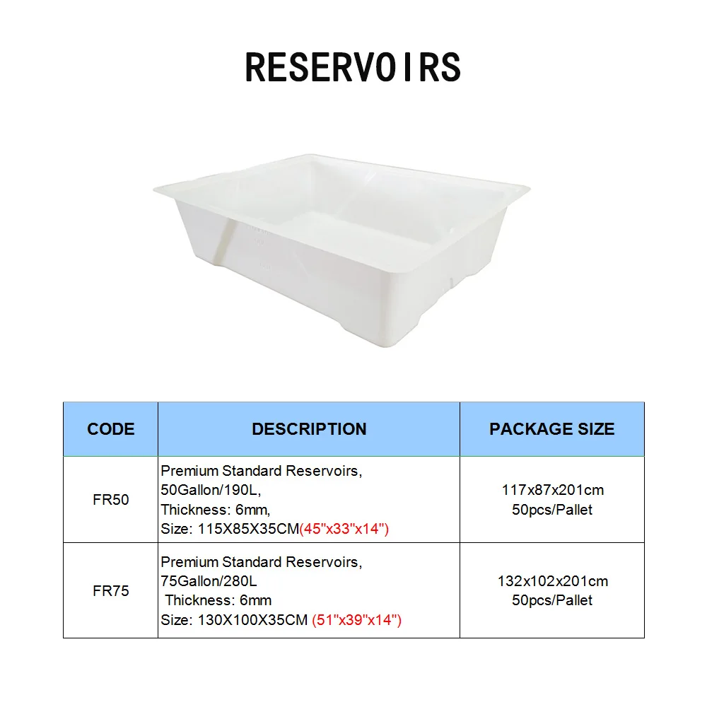 Indoor Hydroponics Growing System Rolling Flood Table/tray 75gallon Flow Flood Tray&reservoirs
