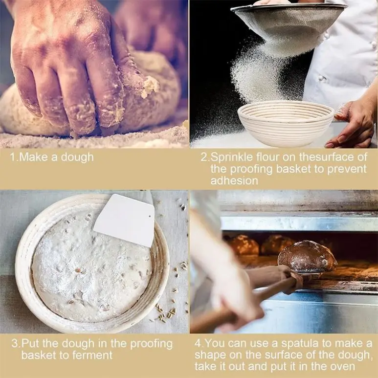 Preparing A Banneton Bakery Bits Wooden Baking Basket Aluminum Rack Big For Gifts Bread Bowl Knife Kit Pot Dough Whisk And Lame