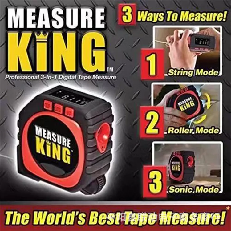 Practical tape measure Smart Laser Tape Measure 3-in-1 Laser Measuring Ruler LED Digital Display Ruler