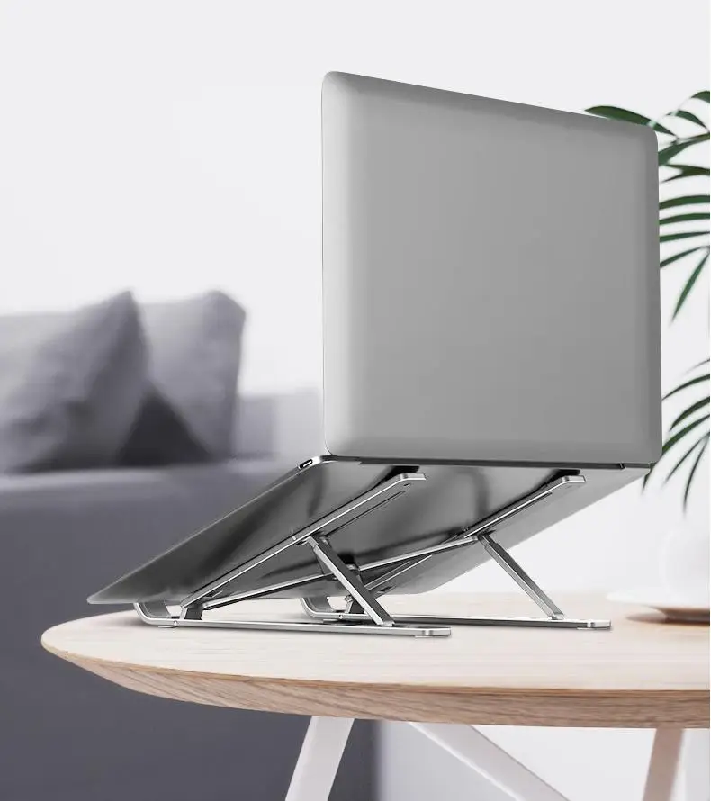 Современная портативная металлическая компьютерная подставка для офисного стола дома и офиса спальни складная алюминиевая охлаждающая ноутбука