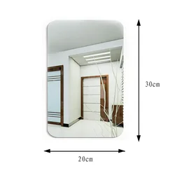 Acrylic oval rectangular mirror stickers For bathroom Modern Decals Geometric wall stickers