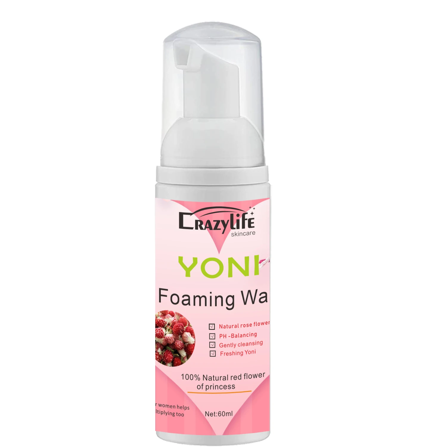 Feminine Intimate Yoni Wash Natural Washing Foam Vaginal  Washer Hygiene Vagina Detox Cleaning Care for Woman Health