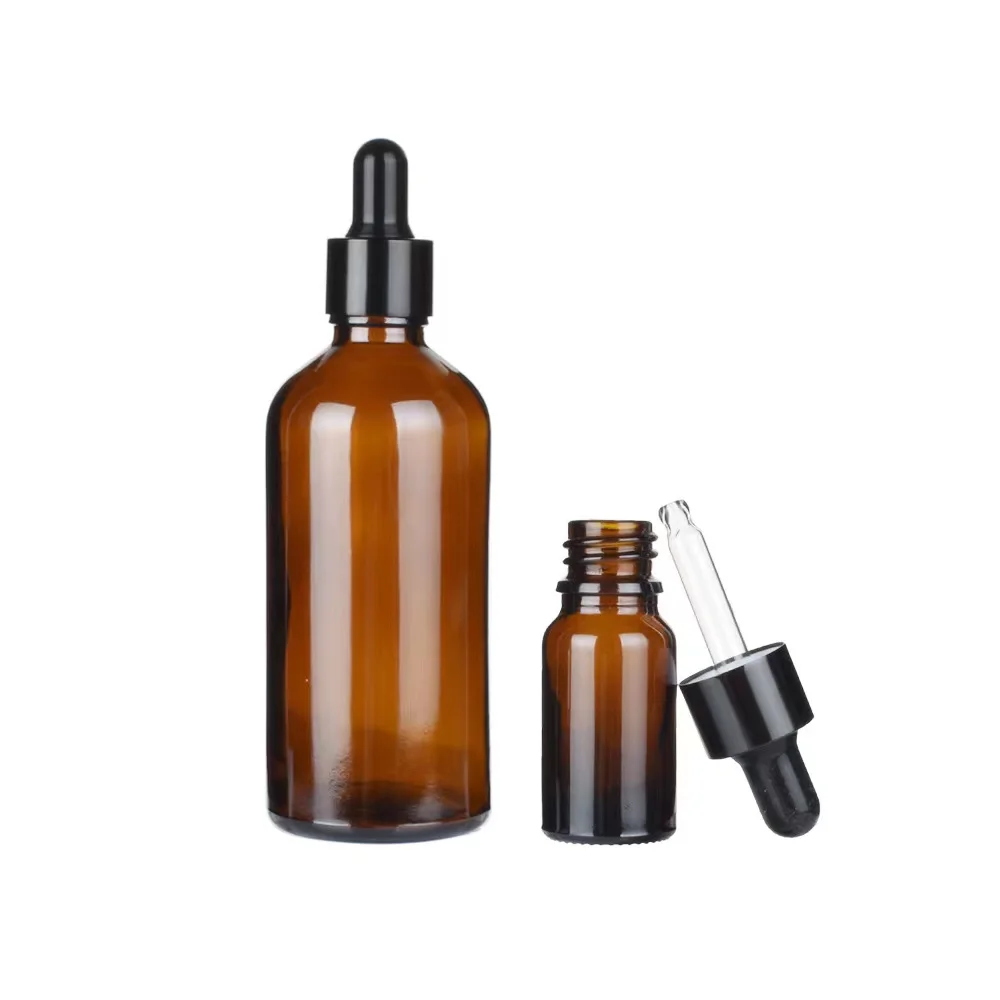 Glass Dropper Bottle Amber Glass Bottles Empty 30ml Eye Dropper Bottles for Essential