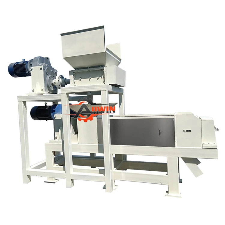 Food waste crusher/potato peel dehydration screw press/vegetable waste dehydrator