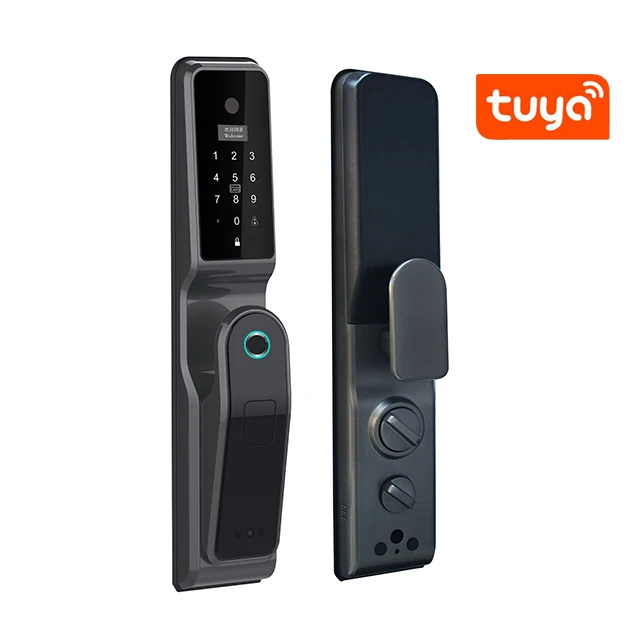 WiFi Biometric Fingerprint Digital Keyless cerradura fechadura Entry tuya smart door lock