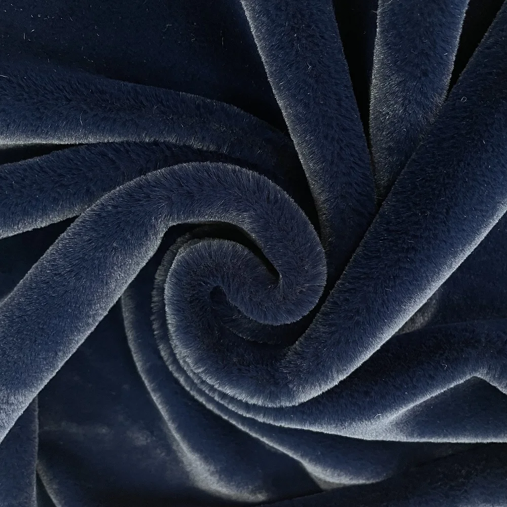 Shaoxing Textile 100% Polyester Fleece Fabric Super Soft Rabbit Mink Fleece Fabric