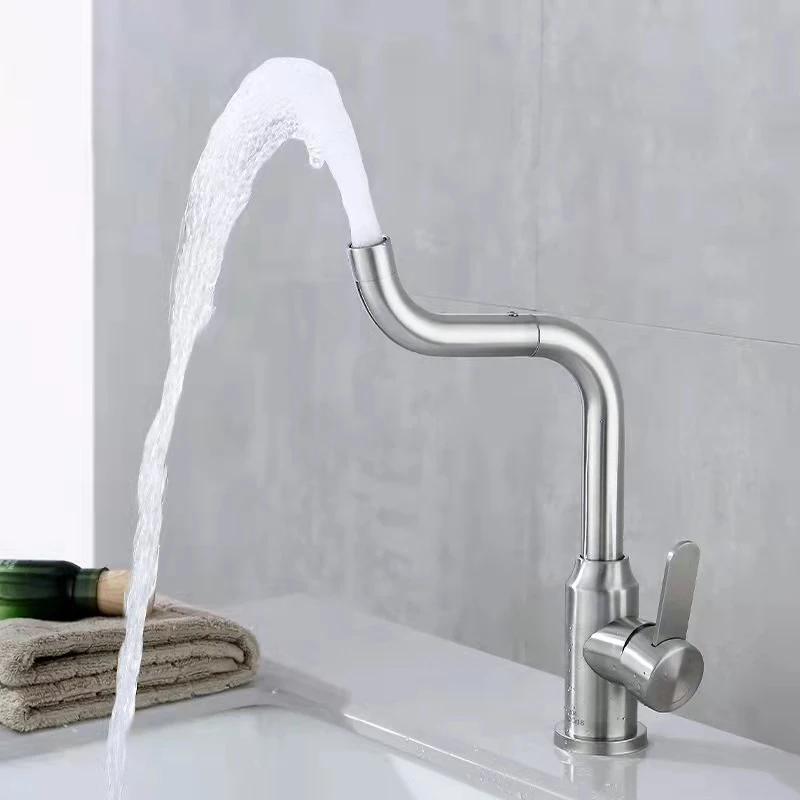 Manufacturer Wanxiang new 304 stainless steel wash hand basin bathroom basin tap hot cold tap