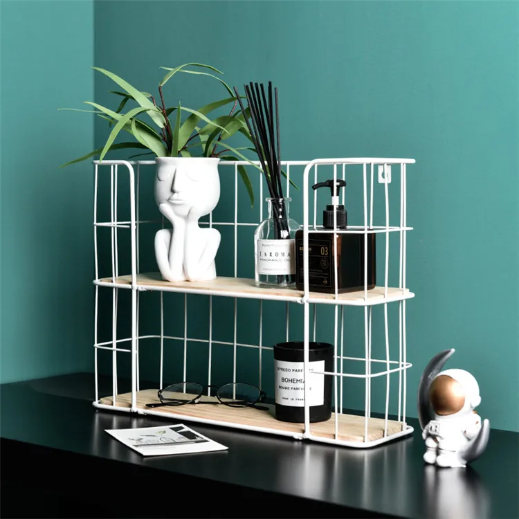 Cheap Wire basket for Sundries wall Iron shelf storage basket metal wall shelf