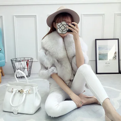 
Best-selling Wholesale Winter Woman New Style Real Fox Fur Shawl Cape 