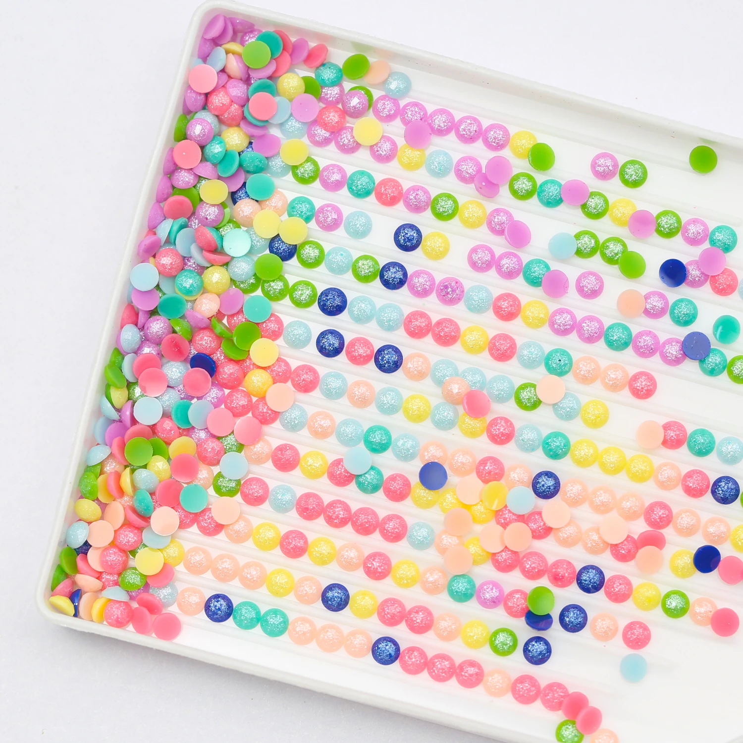 L- 2 DMC 447 Diamond Painting Square Resin Drills AB Crystal Jelly Glitter Metallic Fairy Glow in the Dark Dust Pixie Diamonds