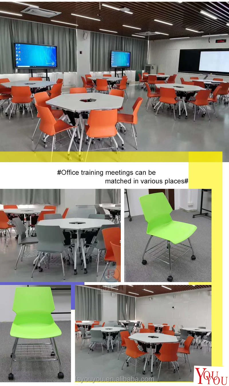 Good quality metal leg dining room economic Orange Green Restaurant plastic dinning chair