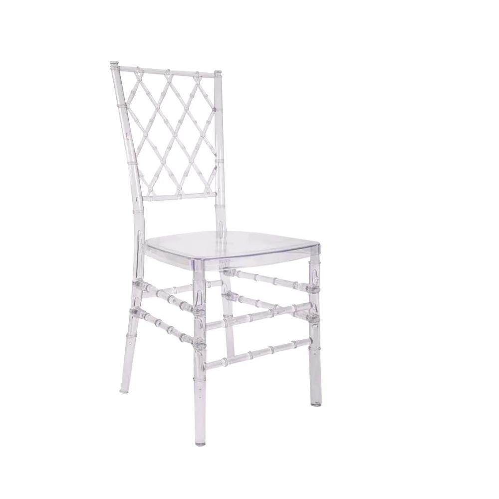 Resin acrylic stack  crystal resin cross diamond  chair