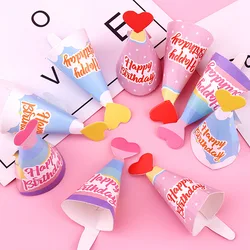 Wholesale Baking decoration Party cute Colorful Birthday Hats Plug In cake for birthday decoration sets Decorations Party