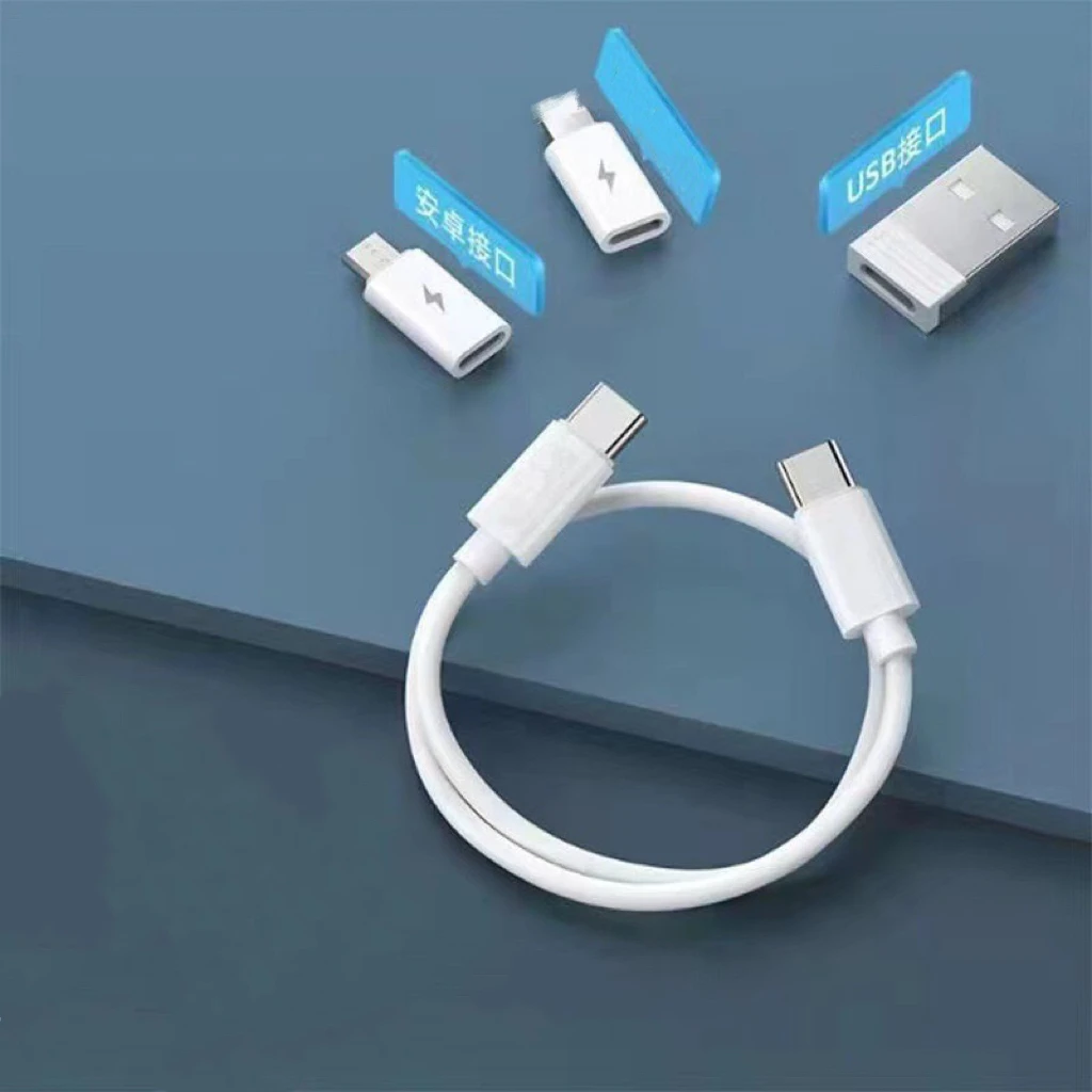 iStapromo Gifts Portable multifunction data cable digital storage box data cable 60W fast charging cable five-in-one three-in-1