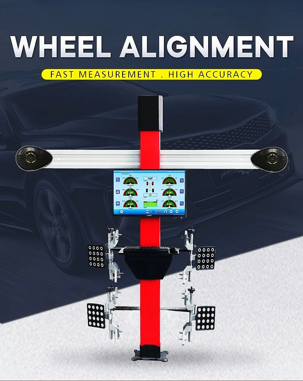 Машинка для выравнивания колес автомобиля