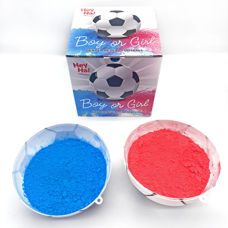 OEM &ODM European Cup celebrations Soccer Ball Football With Blue Pink Powder