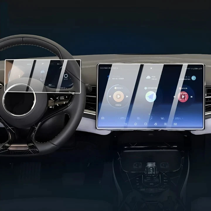 Hot Selling Car Navigation Touch Screen Protective Film Tempered Glass  Fit For BYD Seal Anti Scratch Screen Protector