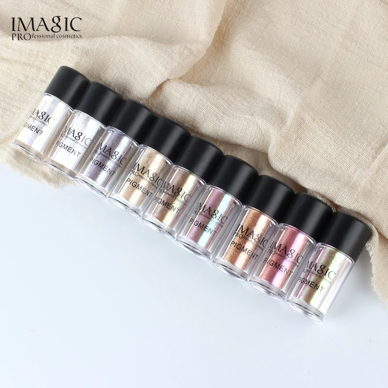 IMAGIC 9 Colors Eyeshadow Powder Long Lasting Bright Waterproof Glitter Eye Shadow Pigment Eyeshadows Makeup