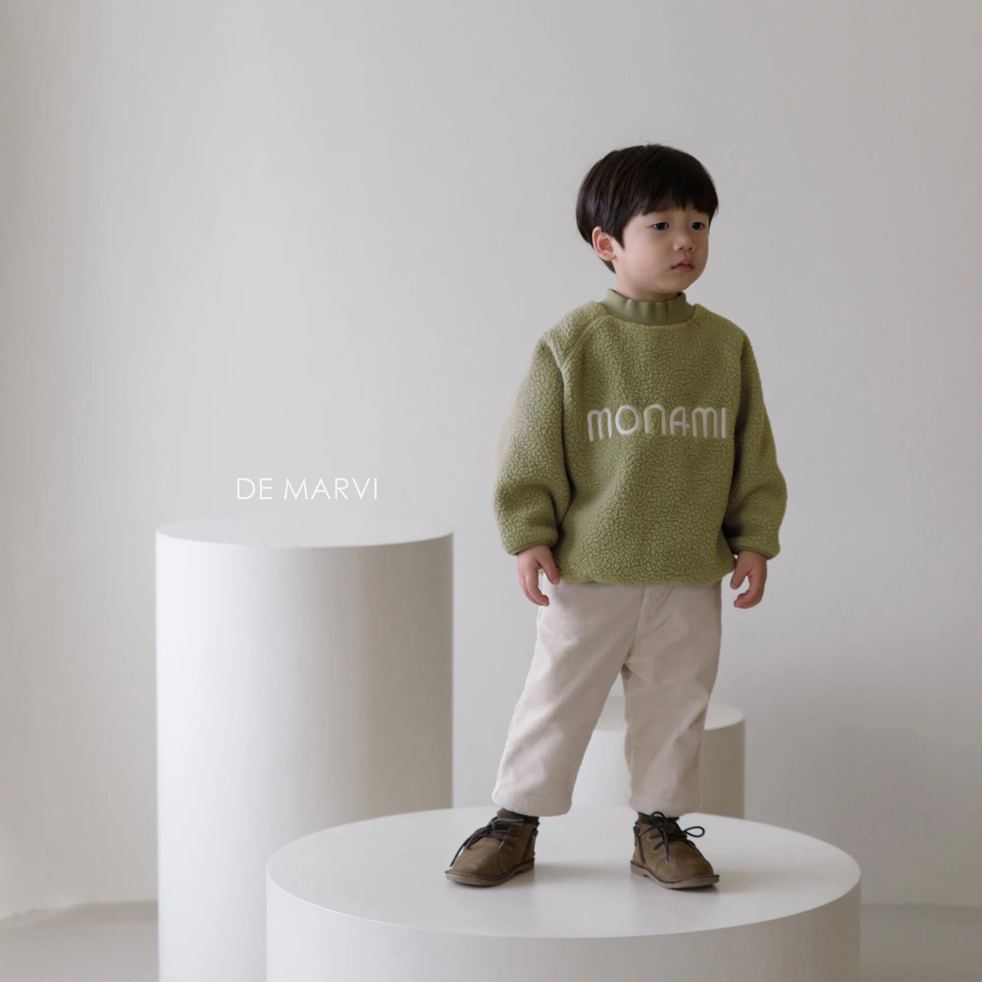 DE MARVI Korean Kids Toddler Boys Girls Fleece Warm Winter T shirts Sweater Children Clothes Wear MADE IN KOREA