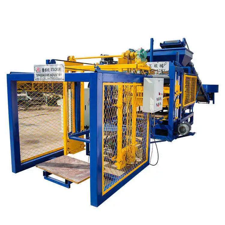 QT4-16 Hydraulic Logo Brick Production Line Concrete Block Making Machine Manufacturer Qtj4-15 Block Making Machine Global 4000