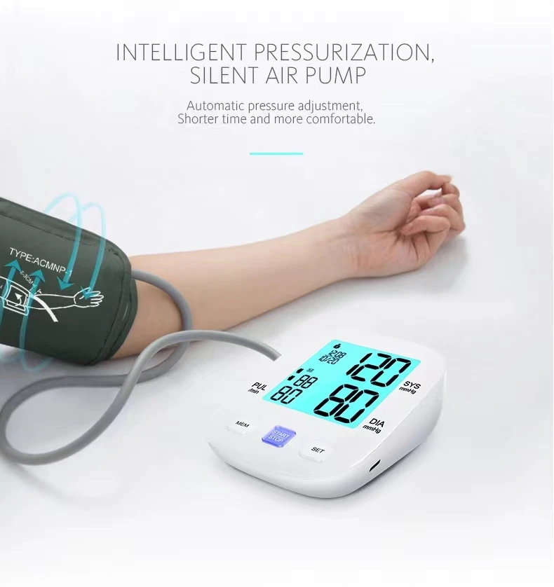 2023 Best Selling High Blood Pressure Monitor Professional Household Upper Arm Automatic Digital Blood Pressure Monitor