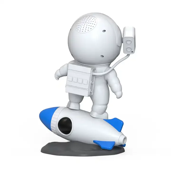 Creative Music Desk Lamp Rocket Astronaut  Starry Projector Lights Bluetooth controls RGB ambient night light