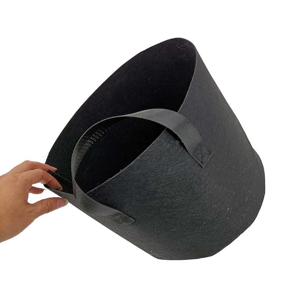 10 gallon Thick Non woven Water Saver Eco Friendly 50cmx20cm Round vegetable grow bag For Growing lettuce spinach