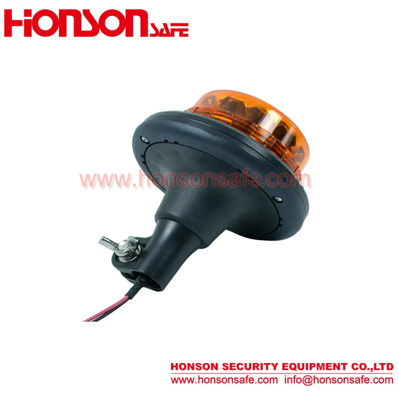 3W good quality standard DIN A pole mounting magnet warning flashing strobe LED short lens beacon HTL881