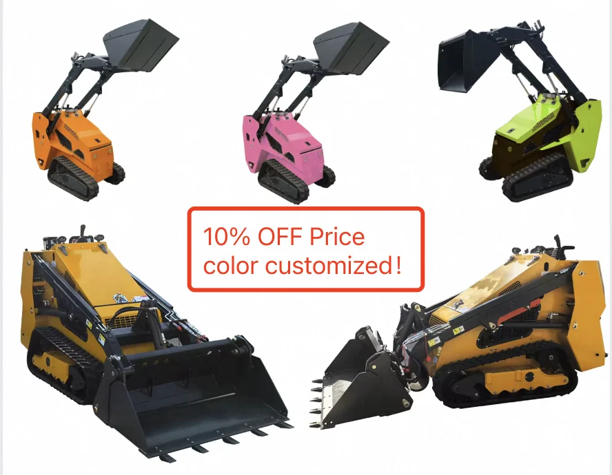 Factory Direct High Quality Mini skid steer loader for imported engine forestry machinery small loaders