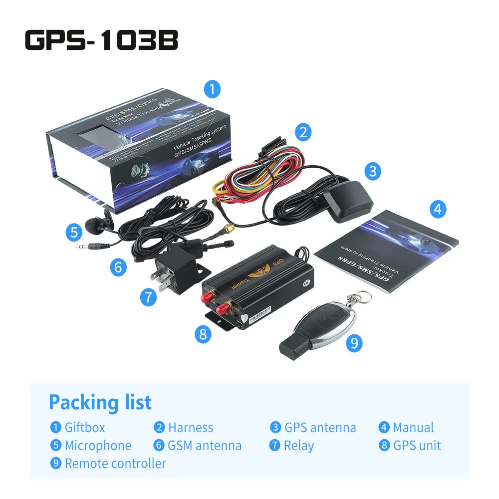 103A TK103 Vehicle Car Motorcycle COBAN Gps Tracker Engine Cut Off Accurate Android IOS baanool IoT App Real Time nav track gps