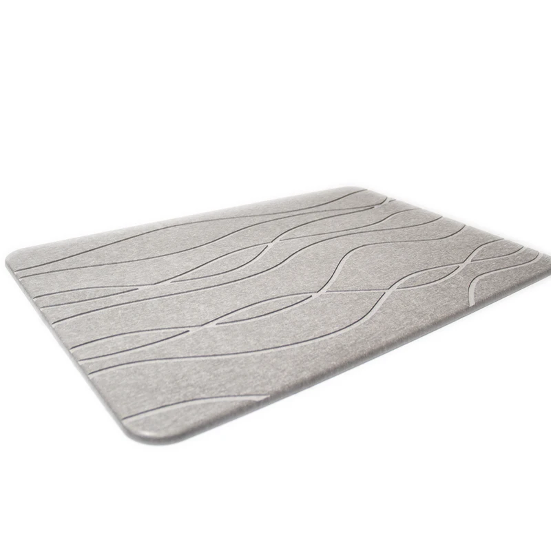 Bathroom floor mat diatom mud hard mat non-slip absorbent diatomaceous earth entry toilet toilet foot mat wholesale
