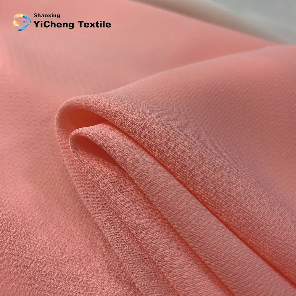Wholesale Polyester Hijab Stretch Crepe Chiffon Fabric in Stock